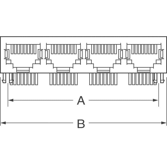 5557561-1 TE Connectivity AMP Connectors  Jack per connettori modulari